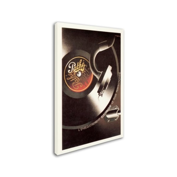 Vintage Apple Collection 'Pathe Record' Canvas Art,22x32